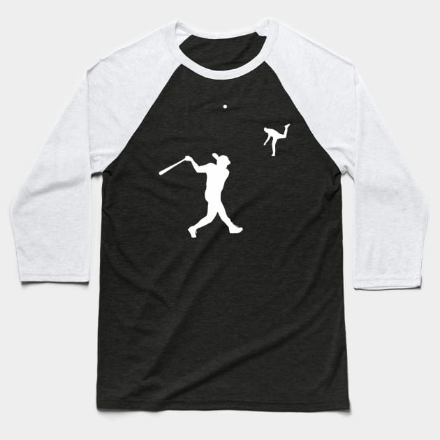 Long Ball Minimalist Batter Ball Baseball Hitter Home Run Baseball T-Shirt by TeeCreations